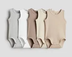 【未開封・新品】H&M ベビーボディスーツ 5枚セット 90