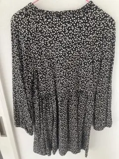 ZARA 花柄 七分袖ワンピース サイズ9