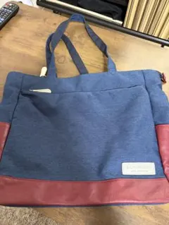 B.C.+ISHUTAL トートバッグ ネイビー×レッド