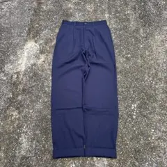 80s Y's for men ウールスラックス ネイビー 茶タグ ギャバジンのサムネイル