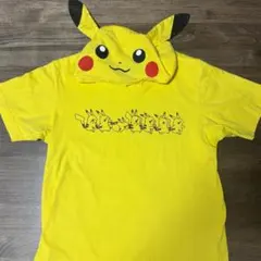 ◇ピカチュウ フード付き Tシャツ ポケモンセンター限定 コスプレ