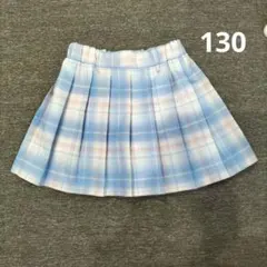 130　チェックスカート　プリーツスカート　春　チェック柄　プリーツ　しまむら