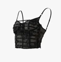 theredthread lace trim layer cami black - メルカリ
