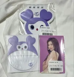 TWICE サナ 缶バッジカバー&メモ帳&ステッカーSET