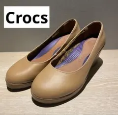 Crocs ウェッジソール パンプス ベージュ23.5cmのサムネイル