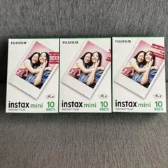 FUJIFILMのinstax mini用インスタントフィルム10枚入り3パック