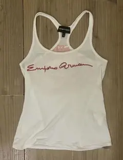 EMPORIO ARMANI タンクトップ ホワイト アルマーニ トップス 唇のサムネイル