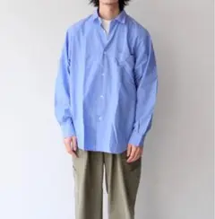 【即購入OK！】comoli 22ss sax blue shirt