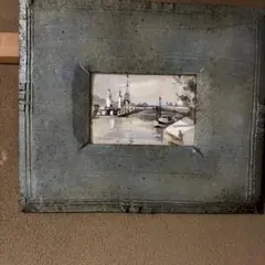 油彩画 油絵 金色フレーム 北海道庁 - メルカリ