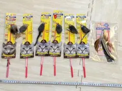 まとめ売り　7個セット　じゃれ猫チューチュー　猫じゃらし　釣り竿タイプのサムネイル