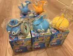 ドラゴンクエスト ドラクエ 立体シリコン モンスターキーホルダー セミコンプ5個