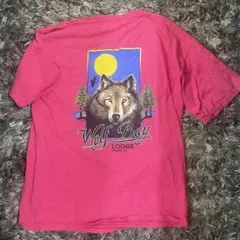 GILDAN Wolf Bay Lodge Tシャツ ピンク Lのサムネイル
