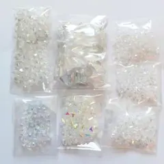 クリアビーズ　色々7点セット