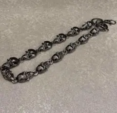 ウォレットチェーン シルバー スカル ドクロ ロック アメカジ Y2K 平成