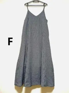 GLOBAL WORK ギンガムチェック　ロングワンピース F　Aライン