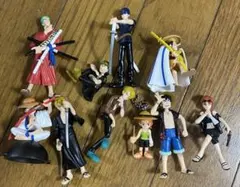 ワンピース　レトロ　フィギュア　10点セット　麦わらの一味　ガシャポン　希少