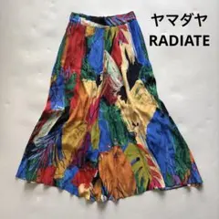 【極美品/日本製】RADIATE 総柄 アートデザイン ロングスカート ヤマダヤ
