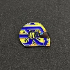 F1 グッズ ピンズ ピンバッジ ヘルメット エンボス加工 ランドノリス