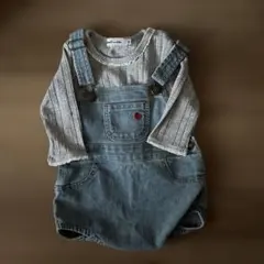 80 セット　べべ　ポロラルフローレン　デニムロンパース
