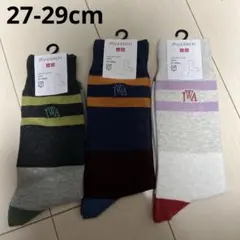 ユニクロ JWアンダーソン ソックス 27- 29cm 新品 3色セット