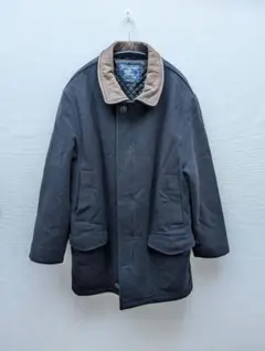 バーバリー　ウールコート　BURBERRY　ネイビーのサムネイル