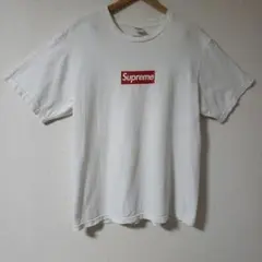 t*o様 Supremeボックスロゴ ホワイト 20周年記念Tシャツ シミありサのサムネイル