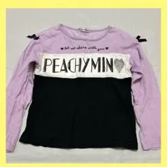 PEACHYMIN 長袖カットソー 130cm