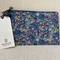 【新品】MILESTO ミレスト　フラットポーチ　リバティのサムネイル