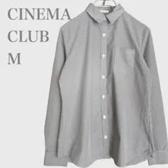 シネマクラブ　ギンガムチェックシャツ　長袖　グレー　M カジュアルのサムネイル