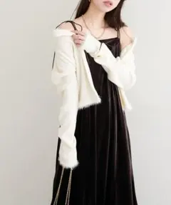 ナチュラルクチュール マルチリボンマーメイドワンピース