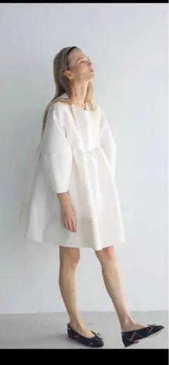 cen. ジャガードチュニック ホワイト