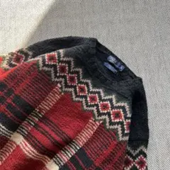 希少90's POLO RALPH LAUREN 総柄 セーター　ノルディック