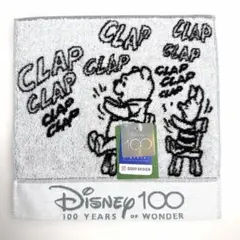 【タグ付】Disney100 プーさん ピグレット ディズニー タオルハンカチのサムネイル