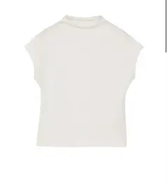 CLANE UP NECK COMPACT TOPS ホワイト 2サイズのサムネイル