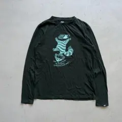 00s 55dsl dark green graphic l/s ロンt