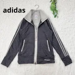 adidas＊バックロゴ　ジップアップジャケット＊レディース　L