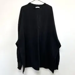 オーバーサイズ 黒 トレーナー　スウェット　無地　Mサイズ　レディース