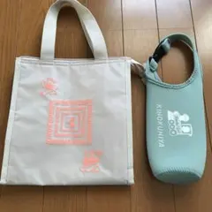リンネル付録キノクニヤ×オサムグッズ保冷ランチトート×ペットボトルホルダー