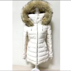 ZARA ホワイト ダウンジャケット XS ファー
