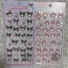 【正規品】2枚セット ボンボンドロップシール マイメロ クロミ