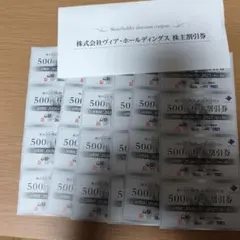 ヴィア・ホールディングス 株主優待券12000円分 500円券×24枚　27年のサムネイル