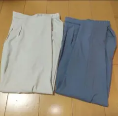 グローバルワーク ウツクシルエットテーパードパンツ セット