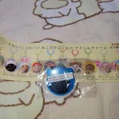 かわいいねこのかぶりものアクリルチャーム　ねこひつじちゃん