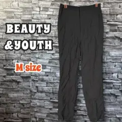 BEAUTY&YOUTH イージーテーパードパンツ スラックス M