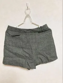 グレー系チェックショートパンツ キュロット　未使用