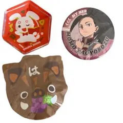 ヒロアカ八百万百缶バッジ＆はま寿司フルーツアニマル ￼イノシシ くら寿司 箸置き