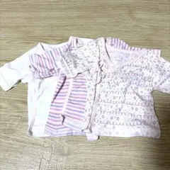 新生児　短肌着 3枚セット コットン(おまけつき)