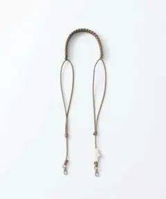 美品　トリコテ　TRICOTE KNOT CORD STRAP ベージュ