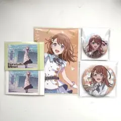 プロセカ 花里みのり ポストカード オーロラ缶バッジ ぱしゃこれ 箔押し