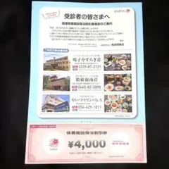 ❉匿名発送❉船員保険会 保養施設宿泊割引券クーポン券 4000円分 SEMPOSのサムネイル